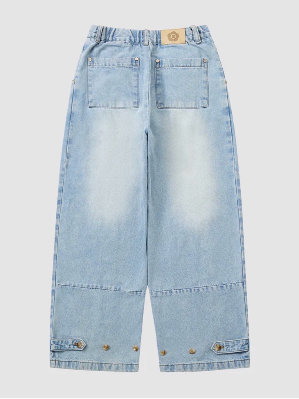 Sundae School Sky Blue Hanbok Denim Pants — image 4 of 6